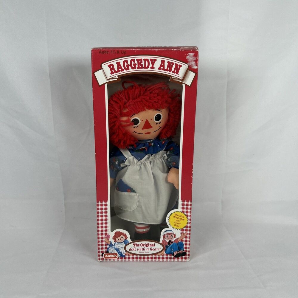 Raggedy Ann Playskool Vintage Doll 70101 Boxed 10 inch 80s 1989
